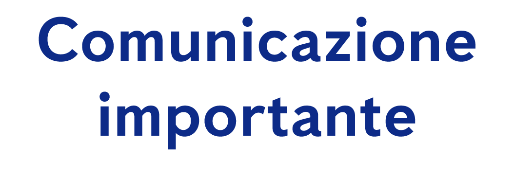 Comunicazione importante